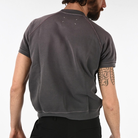 Maison Margiela Graphic Print Short Sleeve Sweat - Picture 4 of 6